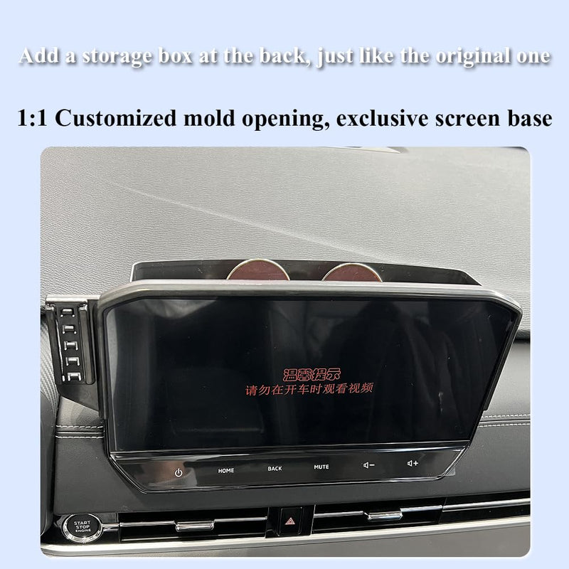 Car Phone Holder for Mitsubishi Outlander Accessories[Only for 2022-2024 Outlander & 2023-2025 Outlander PHEV 9-inch Screen][Verify Your Screen Size to Determine if it is Suitable][NO Fit 8″ Screen]
