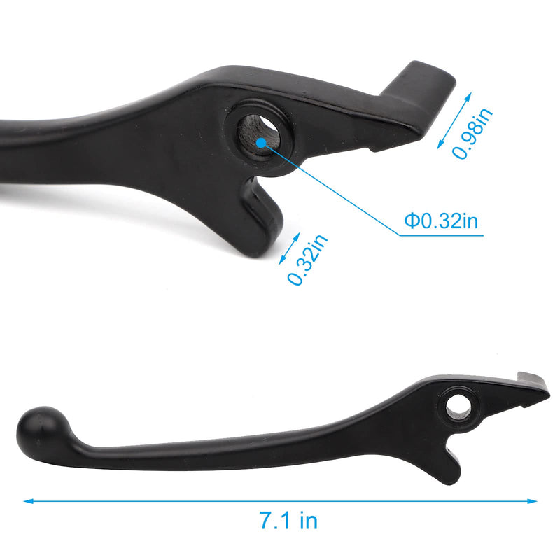 Minho Mini Bike Black Left Disc Brake Lever for 50CC-125CC Chinese Pit Dirt Bike Motorcycle Scooter Bicycle Parts Black/Left
