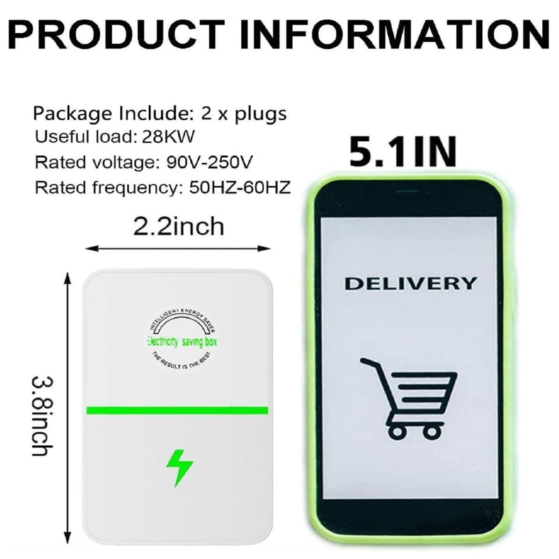 Energy Saving Device 2026 | 4 Pack Smart Device for Home Office, US Plug, Stop Consume Watt