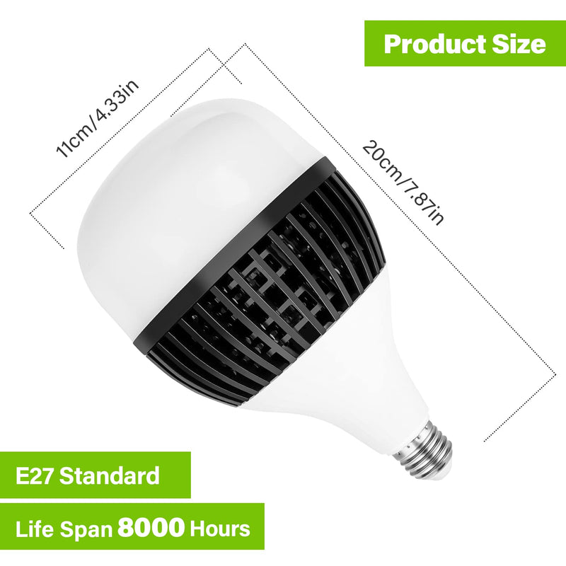 HPUSN 85W 110V 5400K Compact Fluorescent CFL Balanced Daylight Bulb with E27 Mount, Lighting Studio Ideal for Photography and Video