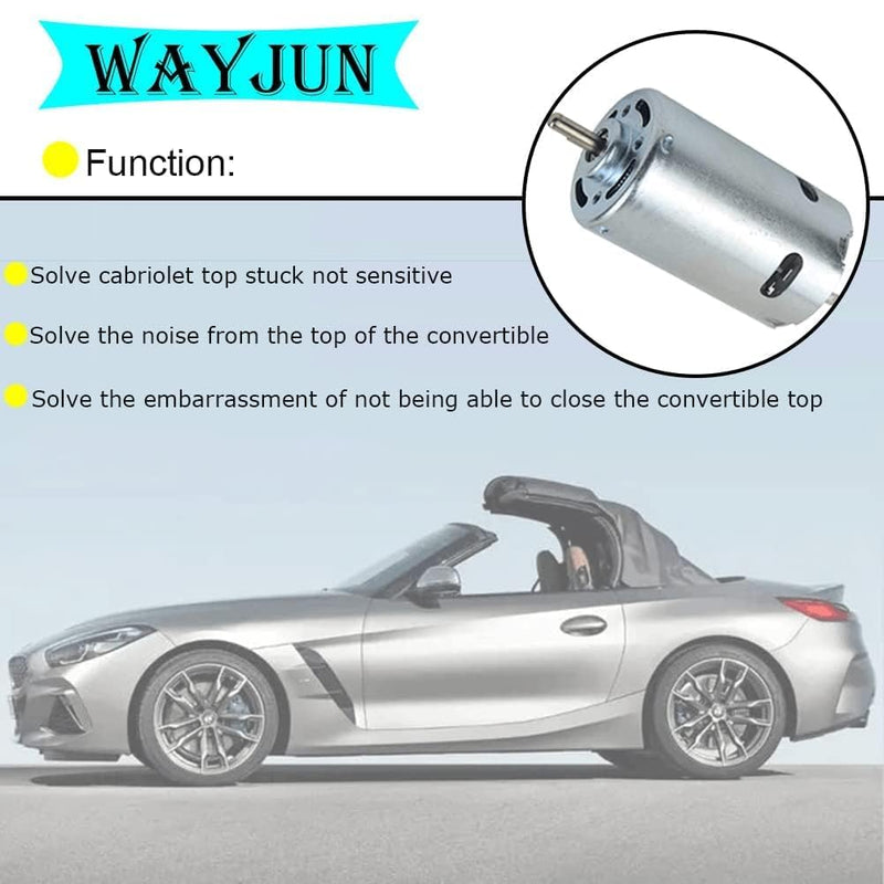 WayJun 54347193448 Convertible Top Hydraulic Roof Pump Motor (Only) replacement for 2003-2008 Z4 E85