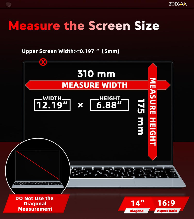 ZOEGAA 15.6 inch Privacy Screen,Magnetic 15.6 inch Privacy Screen for 16:9, factory has been focusing on the research and production and owns many international patents such as filtration membranes Magnetic 15.6 Inch (Diagonal)-16:9 Aspect Ratio