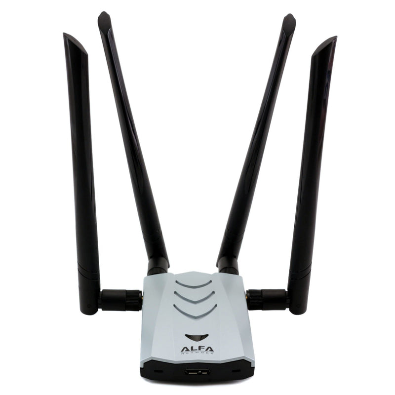 ALFA AC1900 WiFi Adapter - 1900 Mbps 802.11ac Long-Range Dual Band USB 3.0 Wi-Fi Network Adapter w/4x 5dBi External Dual-Band Antennas, TAA Compliant