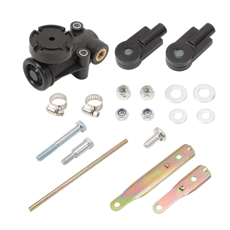 Cabin Air Height Leveling Control Valve Kit Compatible for Hadley H00600P Height Leveling Control Valve Kit fit for Mack 20QE2373 1/4" NPT Port Replaces# F245563