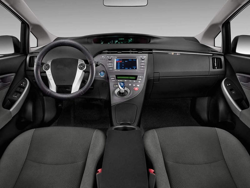 Customized for Toyota Prius Microfiber Leather Steering Wheel Cover for Prius C Aqua 2010 2011 2012 2013 2014 2015 2016 2017 2018 2019 Black Car Special Design YR01B