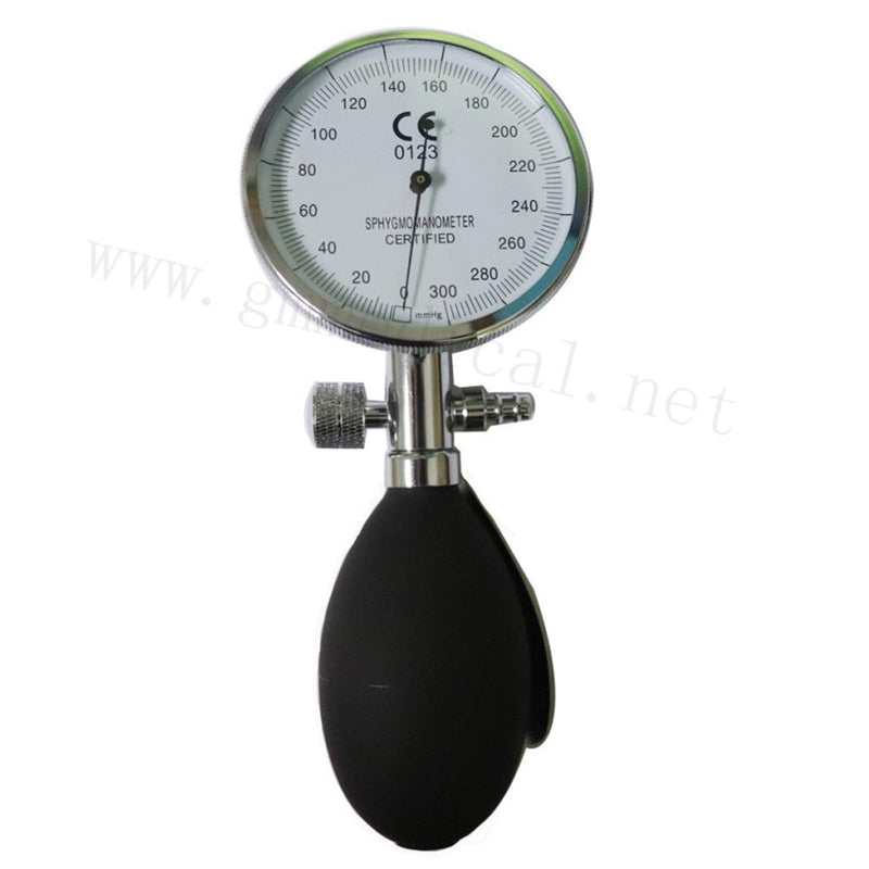 Manual Blood Pressure Cuff, Single Tube Cuff with Pressure Gauge and Inflation Bulb (Adult)