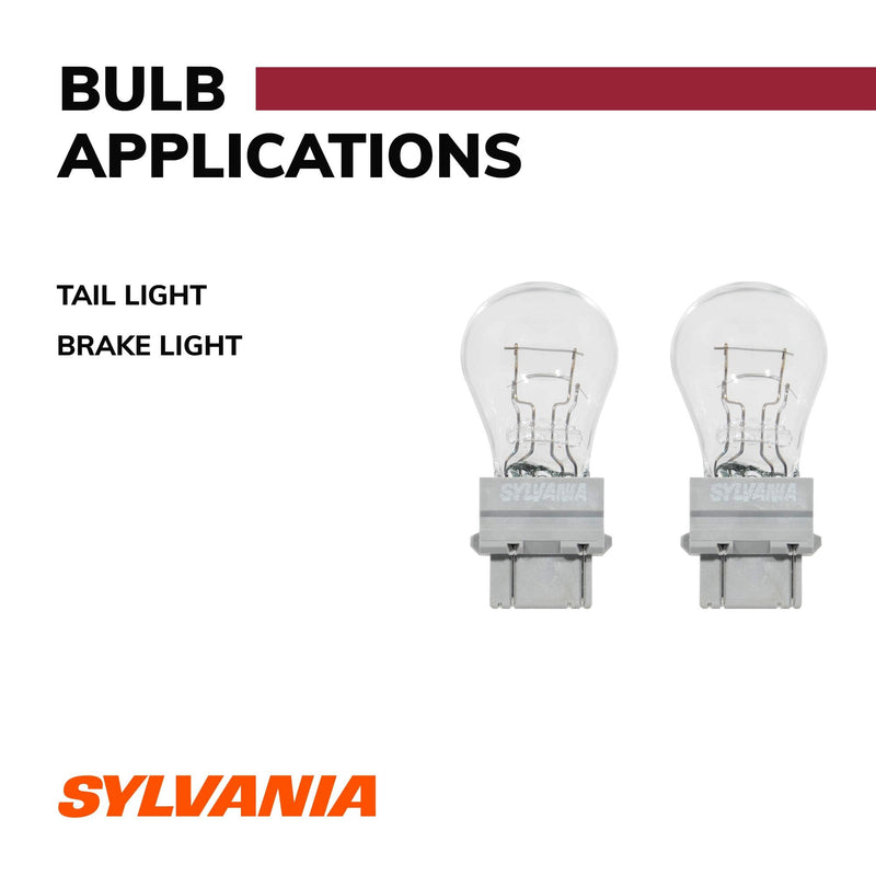 SYLVANIA - 4057 Long Life Miniature - Bulb, Ideal for Daytime Running Lights (DRL) and Back-Up/Reverse Lights (Contains 2 Bulbs)
