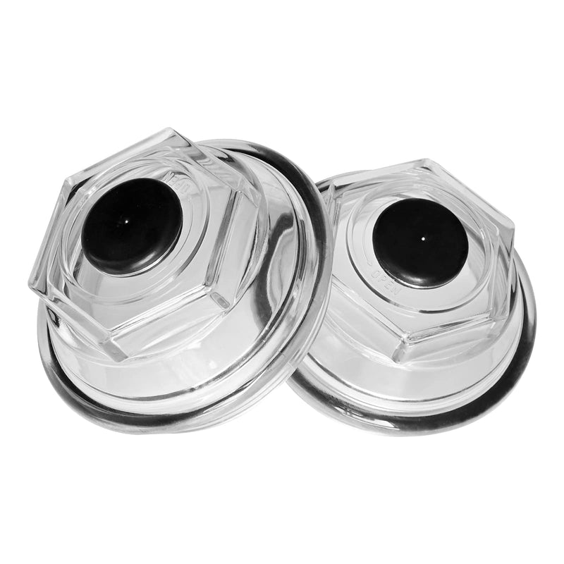 Oil Bath Dust Caps, K71-704-00,Compatible with Dexter 9k-10K 8-415 430 General Duty Axles Built After July 2009, for Dexter 9K 10K 3.5" Threads Trailer Axle Plastic Cover 21-88 Oil Caps,2PCS