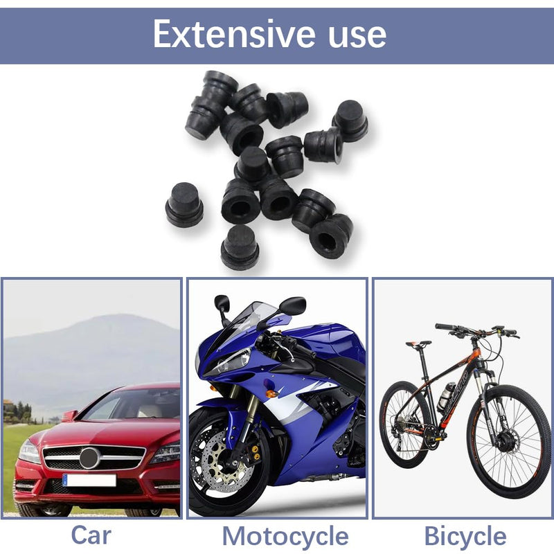 18Pcs Car Brake Bleeder Screw Caps, Auto Rubber Grease Fitting Cap Dust Zerk Cover, Universal Car Accessories Car Brake Bleeder Nipple Caps Replacement for Motorcycle Car Braking Systems