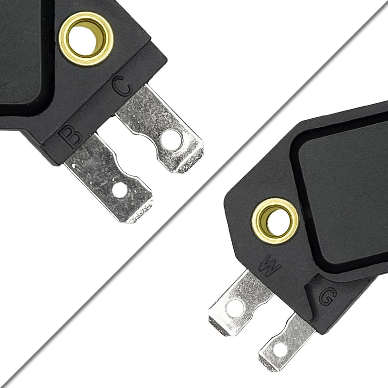4 Pin GM HEI Ignition Module, Ignition Control Module Replace OE #LX301, DM1906, 1875990,1190357, 4419628 Pcm Engine Control Module Compatible with 1974-1988 for Chevy Pontiac Olds Buick Plastic