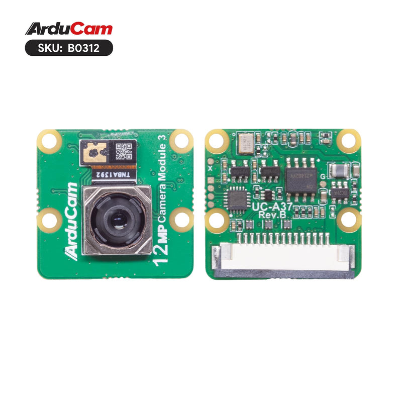 Arducam for Raspberry Pi Camera Module 3, 12MP IMX708 75°(D) Autofocus Pi Camera V3, 15-22pin FFC Cable