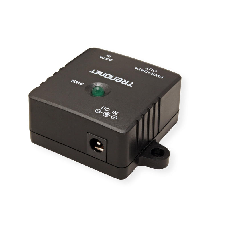 TRENDnet Gigabit Power Over Ethernet Injector, Full Duplex Gigabit Speeds, 1 x Gigabit Ethernet Port, 1 x PoE Gigabit Ethernet Port, Network Devices Up to 100M (328 ft), 15.4W, Black, TPE-113GI Gigabit PoE Injector