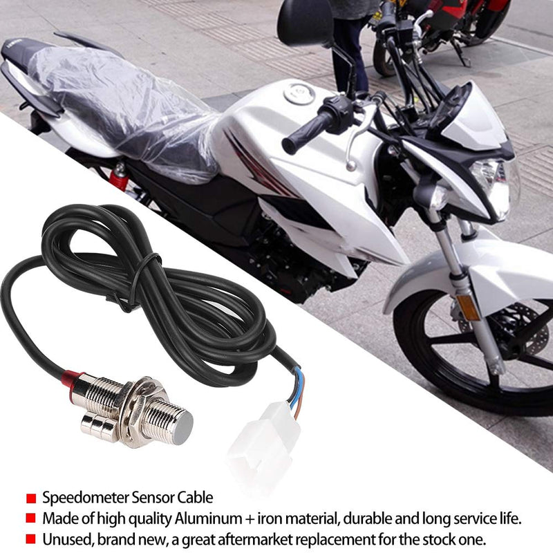 Aramox Speedometer Sensor Cable, Sensor Cable with 3 Magnet for Motorcycle Digital Odometer Speedometer