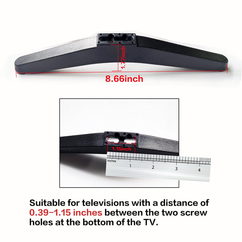 Replacement TV Stand for Roku 28-43" TCL/Onn, Anti-Slip | TV Stand Legs Universal Replacement TV Feet Durable & Easy to Install for TCL Roku TV Legs Fit for 28-44inch