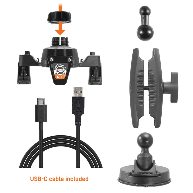 iBOLT xProDock Phone Suction Cup Mount for Trucks & ELD/Fleet