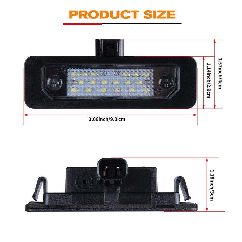 Gempro LED License Plate Lights Rear Tag Lamps for 2010-2014 Ford Mustang Fusion Taurus Lincoln MKS MKT 2010-2014 Mustang