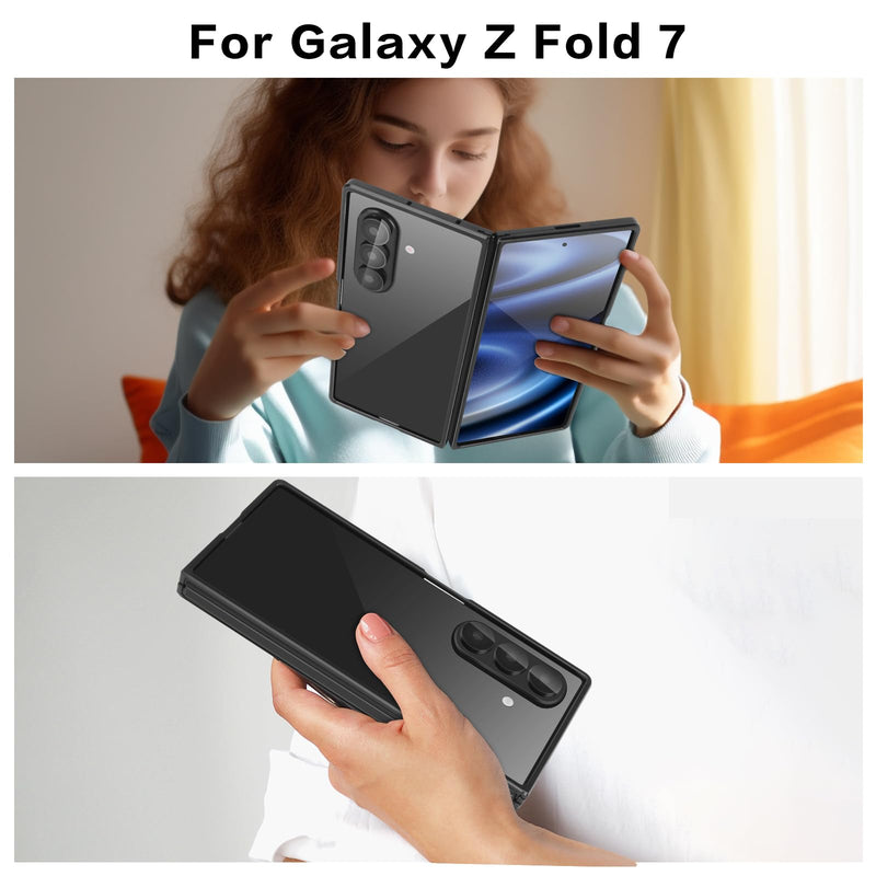 for Galaxy Z Fold 8 Ultra Bumper Case Metal, No Back Metal Bumper Frame Slim Fit Backless 4 Corners Shockproof Heat Dissipation Wireless Charging Compatible (Silver) Silver