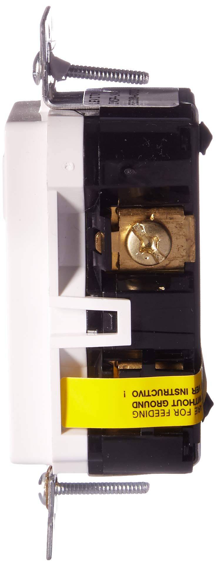 Leviton 20A-125V Extra-Heavy Duty Industrial Grade Pilot Light Tamper-Resistant Self-Test GFCI Receptacle, GFPL2-PLW, White, 20-Amp