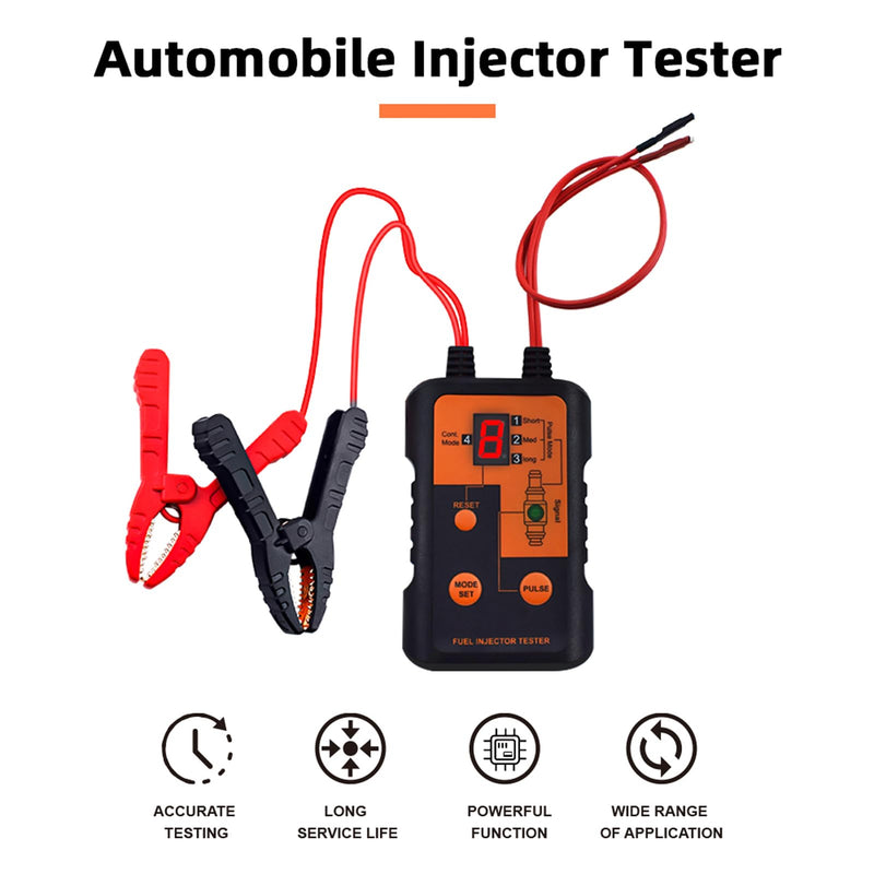 Shkalacar Fuel Injector Tester Cleaner Tool Kit, 12V Automobile Injector Tester 4 Pulse Modes Injector Tester, Simultaneously DIY Cleaning Tools, Car Injector Cleaner Controller Tool