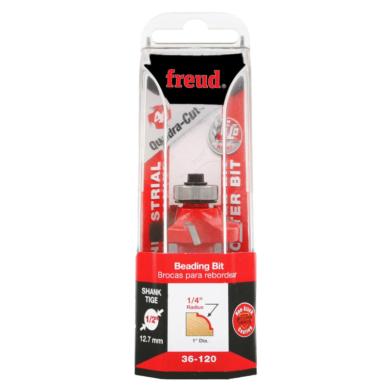 Freud 36-120: 1/4" Radius Beading Bit with 1/2" Shank