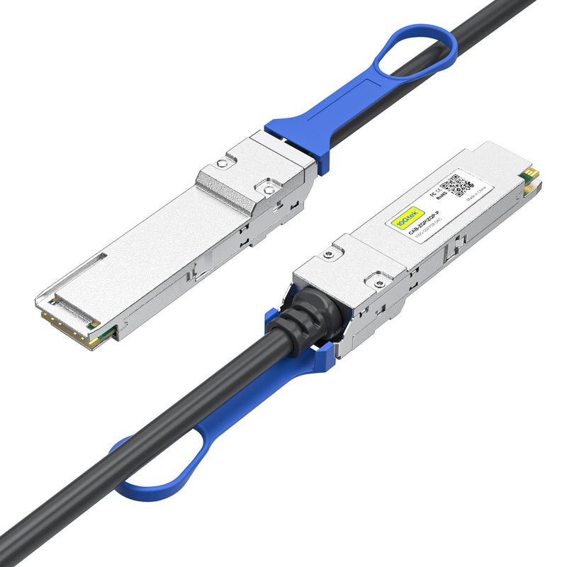 10Gtek 100G QSFP28 DAC Cable - 100GBASE-CR4 QSFP28 to QSFP28 Passive Direct Attach Copper Twinax Cable for Cisco QSFP-100G-CU0.5M, Ubiquiti, Arista, Supermicro and More, 0.5-Meter(1.6ft), 2-Pack 0.5m(x2) 100G Q-Q