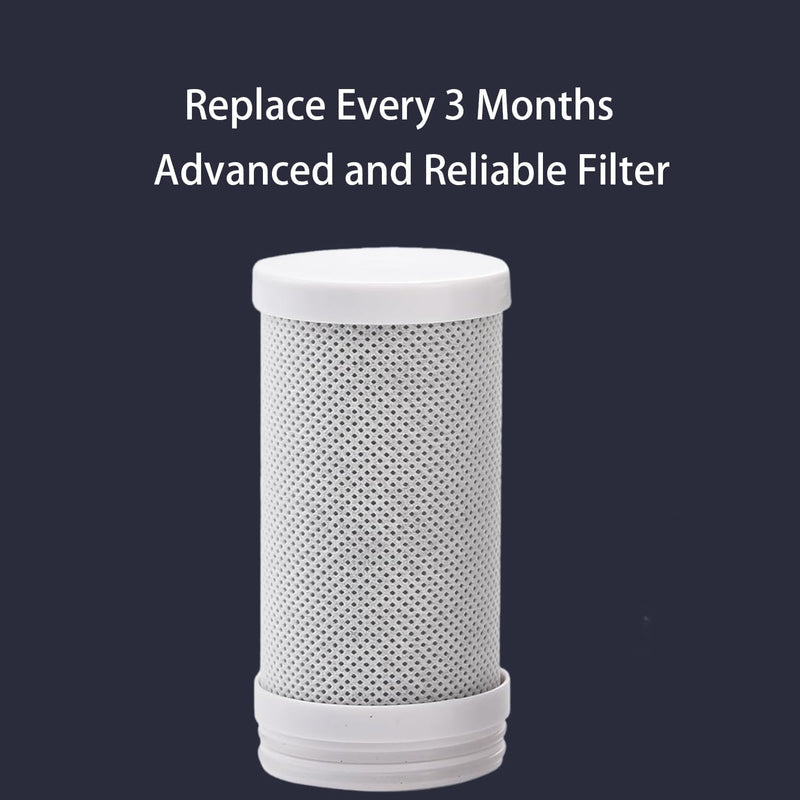 2 Pack Faucet Mount Water Filter Replacement for VICTEUT®, AQUSOFT®, BLINGARTY®, HOMELODY®, KZU®，Reduces Lead, Chlorine, Heavy Metals, Filters 70 Contaminants, Purifies 780 Gallons of Water 2 Pack