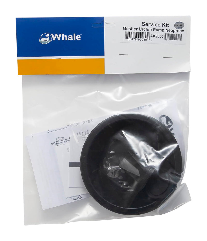 Whale AK9003 Gusher® Urchin Manual Pump Neoprene Parts Service Kit One Size