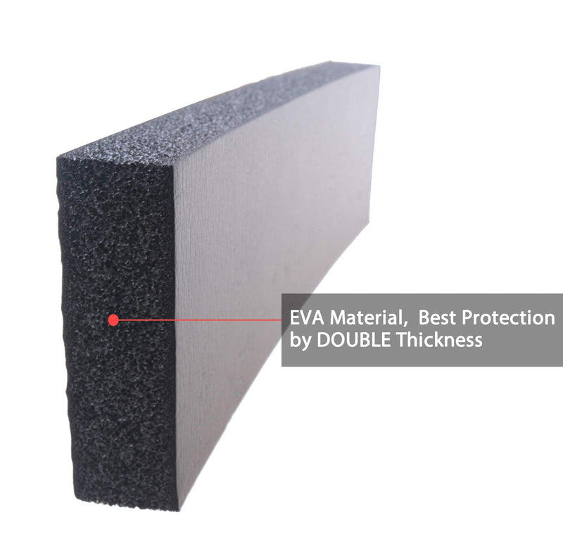 Garage Wall Protector, 4 Pack Garage Car Door Protector Bumper Guard for Car Doors Anti-Collision Self Adhesive EVA Foam for Warehouse Parking Assist Black 4 Pack 11.8"x3.9"x1.2"