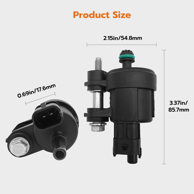 Vapor Canister Purge Valve Solenoid, Compatible with Chevrolet Caprice Camaro Equinox Impala Traverse Buick Enclave Acadia Canyon Terrain ATS CTS ELR SRX, 12610560