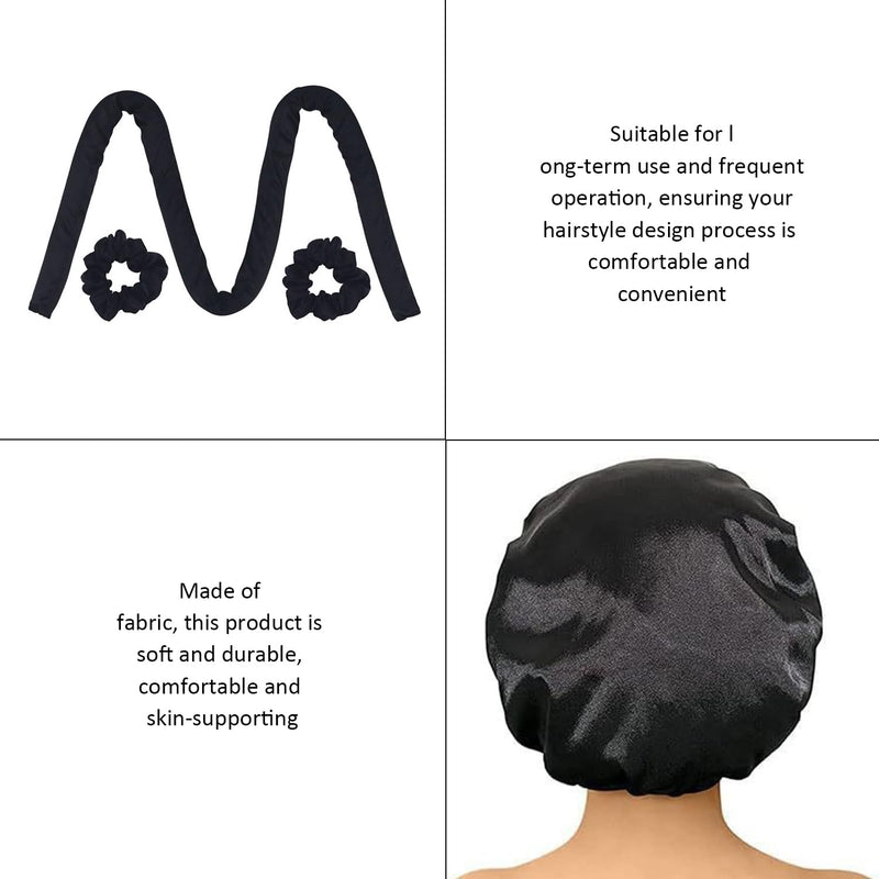 1 Piece Curler And 1 Piece Hair Cap With 1 Piece Hair Clip And 2 Piece Hair Rings, Hairstyle Design Accessories, Hair Salon Accessories, Creative Hair Curler.