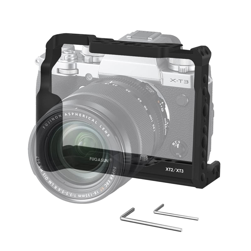 XT2 XT3 Camera Cage, Premium Closed Security XT2 XT3 Camera Cage for Fuji X-T2 X-T3 Camera