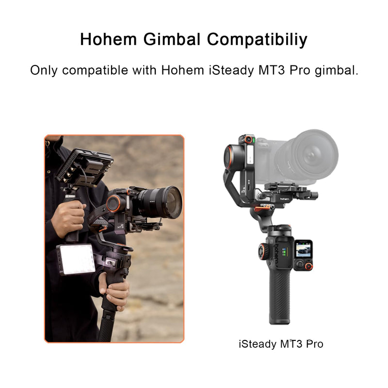 Hohem BH-01 Sling Handgrip for MT3 Pro Gimbal, Bi-Directional Twist Grip, Ergonomic Briefcase Handle for Low Angle Shots