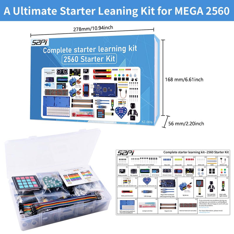 GeeekPi Complete Starter Kit for MEGA 2560 R3 with Tutorial