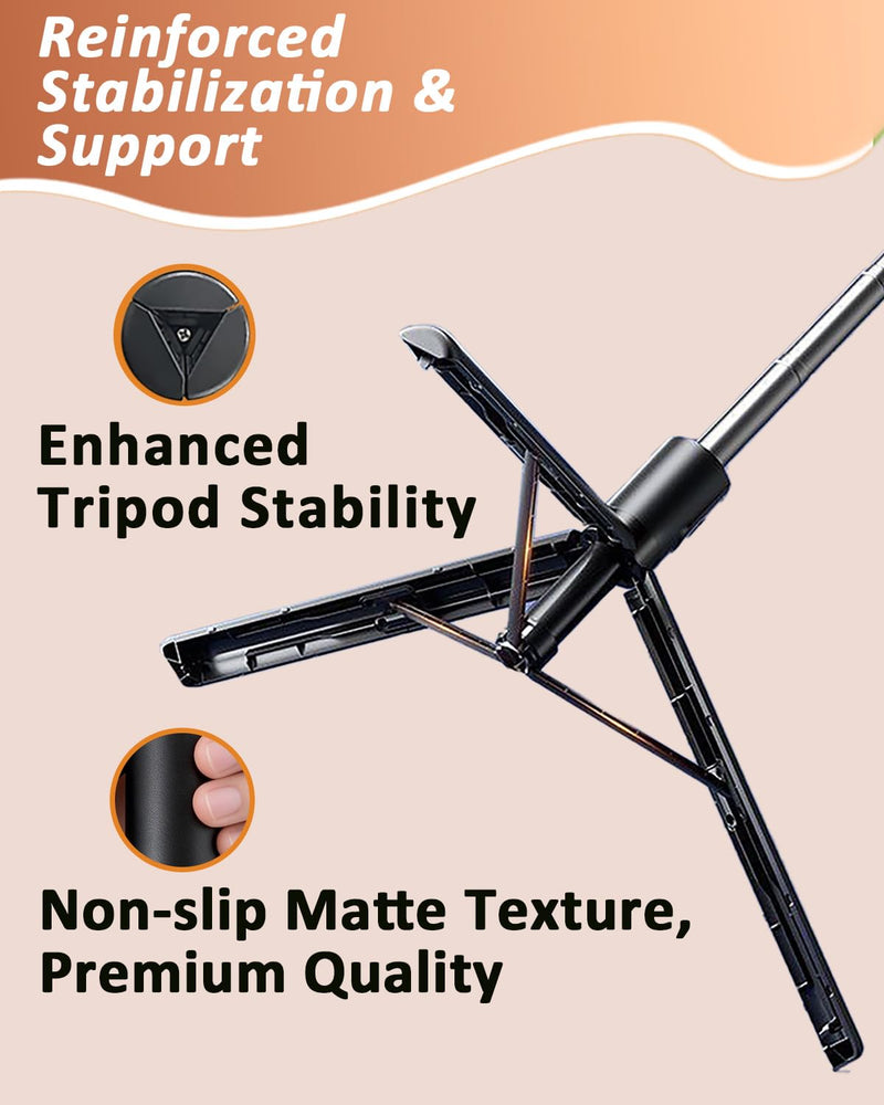 67" Phone Tripod Selfie Stick for iPhone and Android Phone, Cell Phone Tripod Stand with Wireless Remote Control