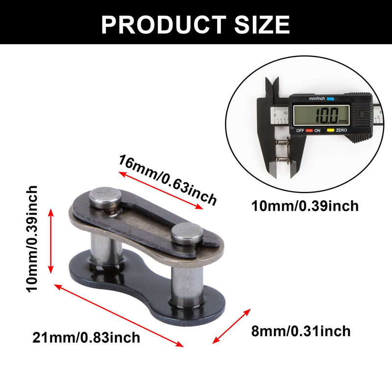 Bike Chain Master Link - PSLER Single Speed Bicycle Chain Link Missing Link Connectors Bike Chain Repair Accessories 10 Pieces Black