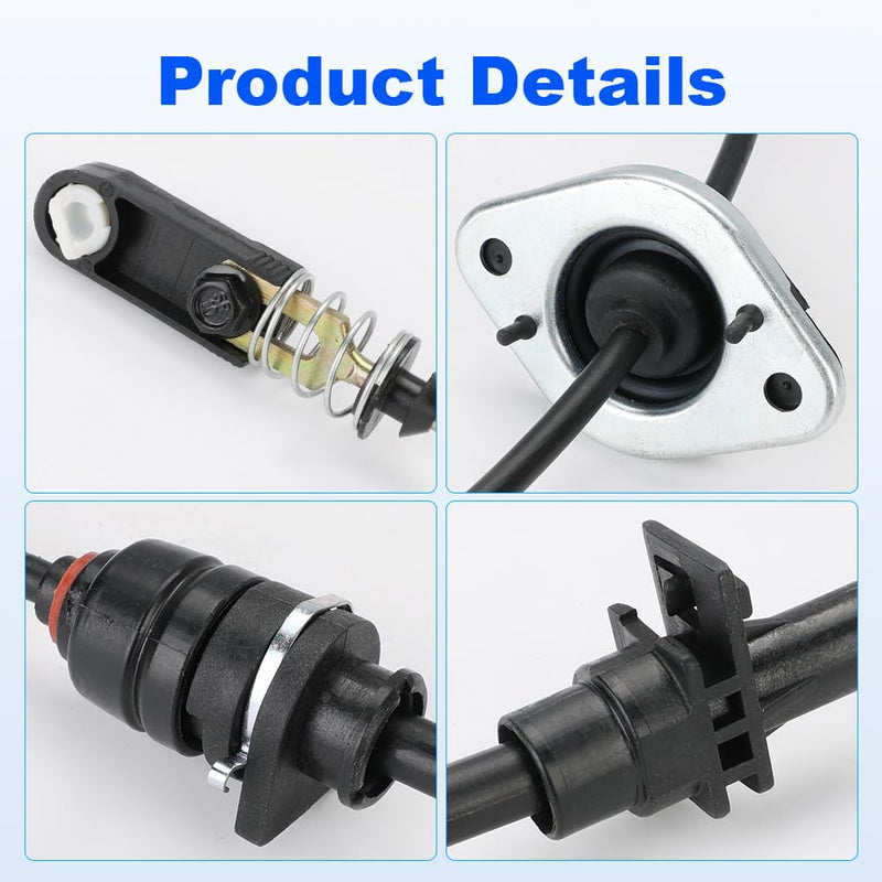 Automatic Transmission Shift Cable Compatible with Jeep Wrangler 3.8L V6 2007-2010 Replacement for 52060164AD 52060164AB 52060164AC 905-603 Shifter Gearshift