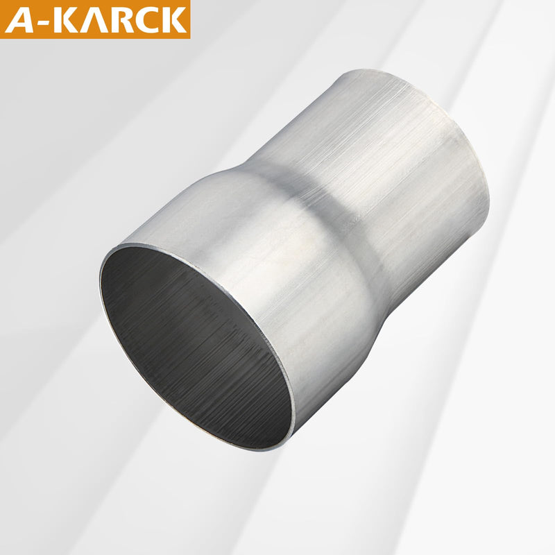 A-KARCK Exhaust Adapter Connector 2" ID to 2.25" ID, Exhaust Pipe Reducer 4" Overall Length Stainless Steel