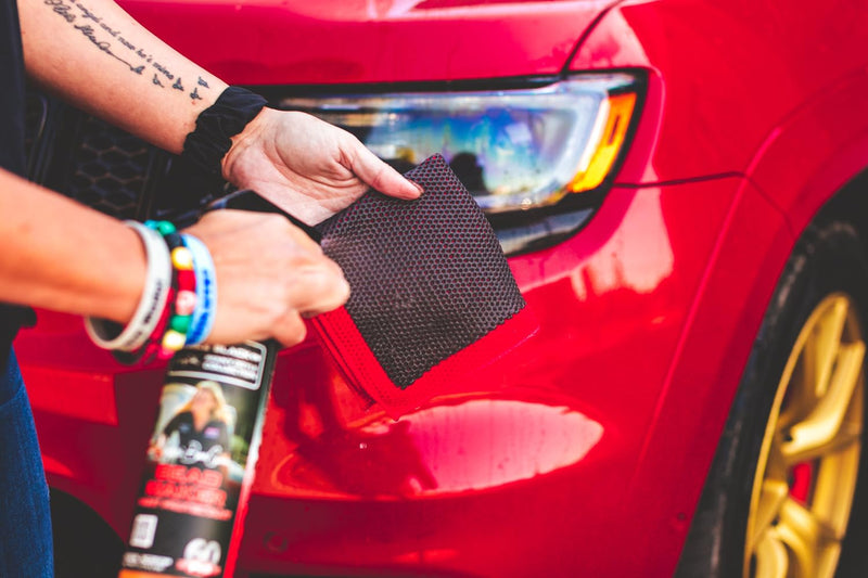P & S Professional Detail Products - Clay Decontamination Towel - Effective Cleaning & Release of Paint Contaminants; Increase Wax & Sealant Bond; Enhance Gloss & Depth of Color; Fine Grade-12" x 12"
