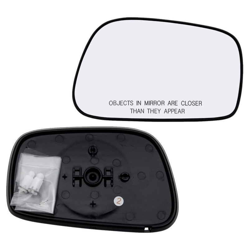 Passenger Side Mirror Glass For 2003 2004 2005 2006 2007 2008 Toyota Corolla Matrix, Pontiac Vibe Right Door Mirrors With Backing Plate 8790801080 Non-Heated