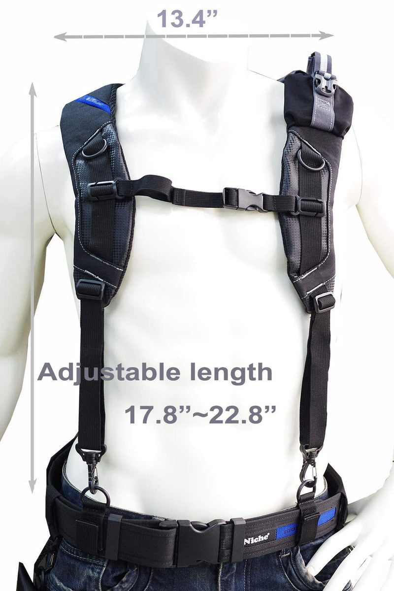 Niche Tool Belt Suspenders Adjustable Comfortable Padded Work Suspenders for Carpenter Electrician Work Suspension Rig TL-6203NEW…