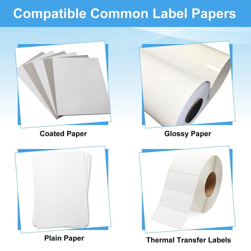 Enhanced Wax Thermal Transfer Ribbon, 4.33'' x 244', 4 Rolls | 110mm x 74m Black Barcode Label Printer Ribbon with 0.5" Core for Zebra Desktop Printers, Crisp, Durable Print Quality 4 Rolls-4.33''x244'