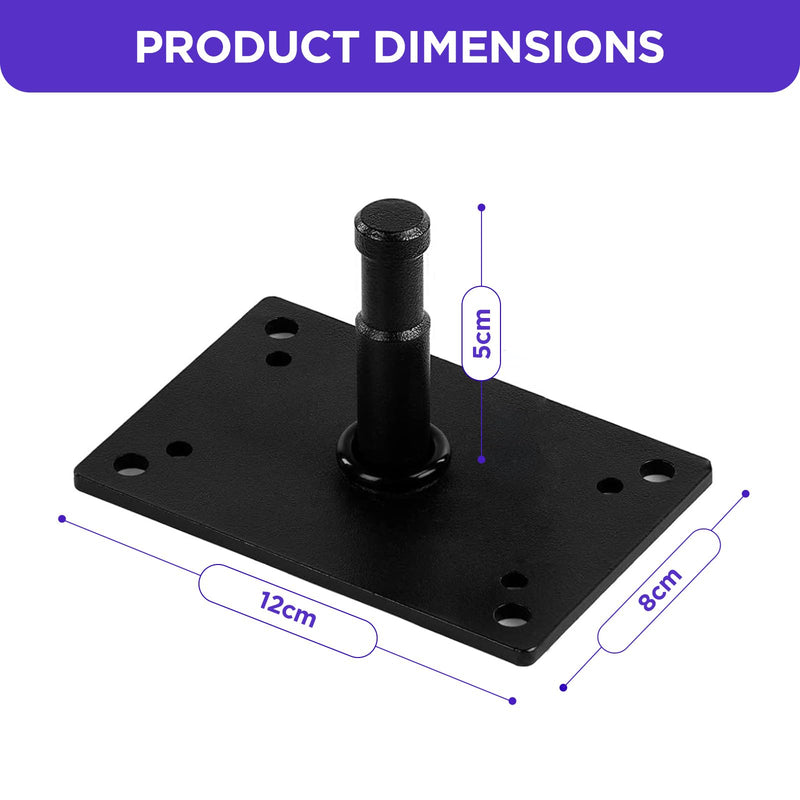 Studio Baby Pin Plate Wall Ceiling Mount,2 inch Mini Lighting Wall Holder with 5/8" Stud for Photo Studio Light Stand Flash Accessories…