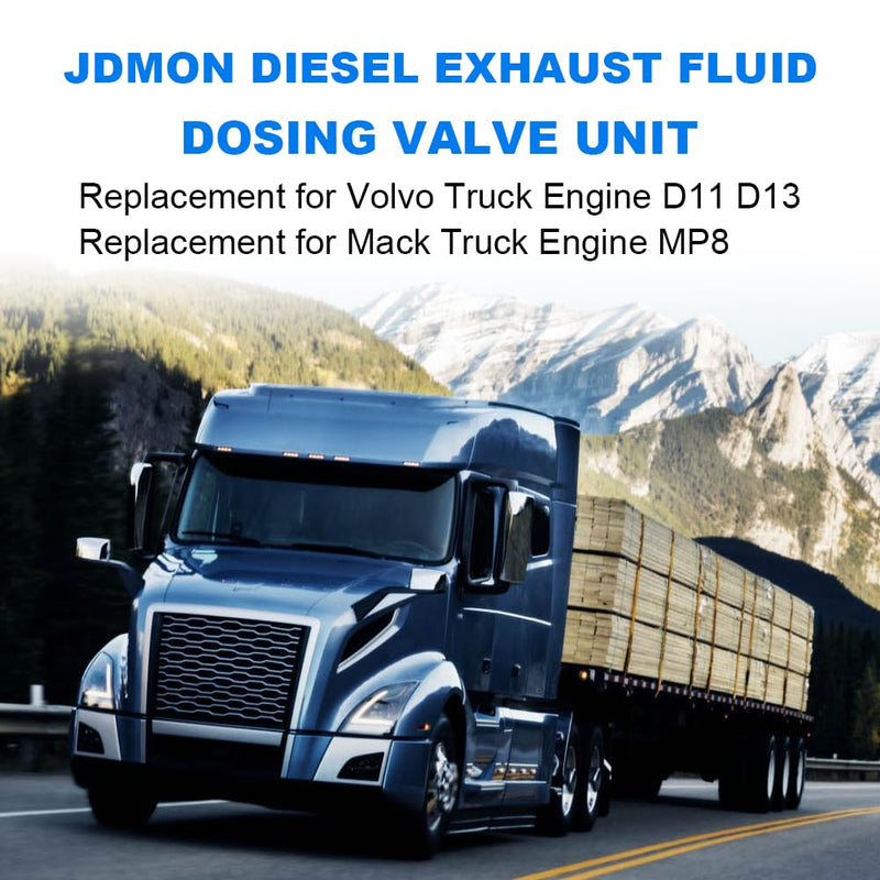 JDMON Diesel Exhaust Fluid Dosing Valve Unit Replacement for Volvo and Mack Truck 2.2 System Urea Injection Dosing Control Module Replacement for 22391565 21575532 21577030 0444043003 0444043004