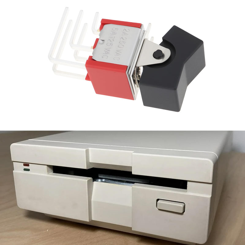 5A 125V Power Switch 6-Pin 2-Position Compatible with Commodore C64 C128 Compatible with Commodore Floppy Drives 1541-II 1581
