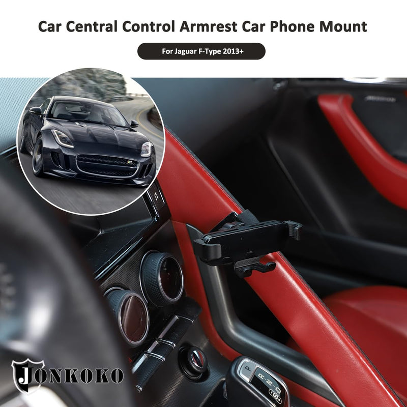 Car Central Control Armrest Car Phone Mount for Jaguar F-Type 2013-2024 Auto Mobile Phone Holder Accessories (Style A) Style A