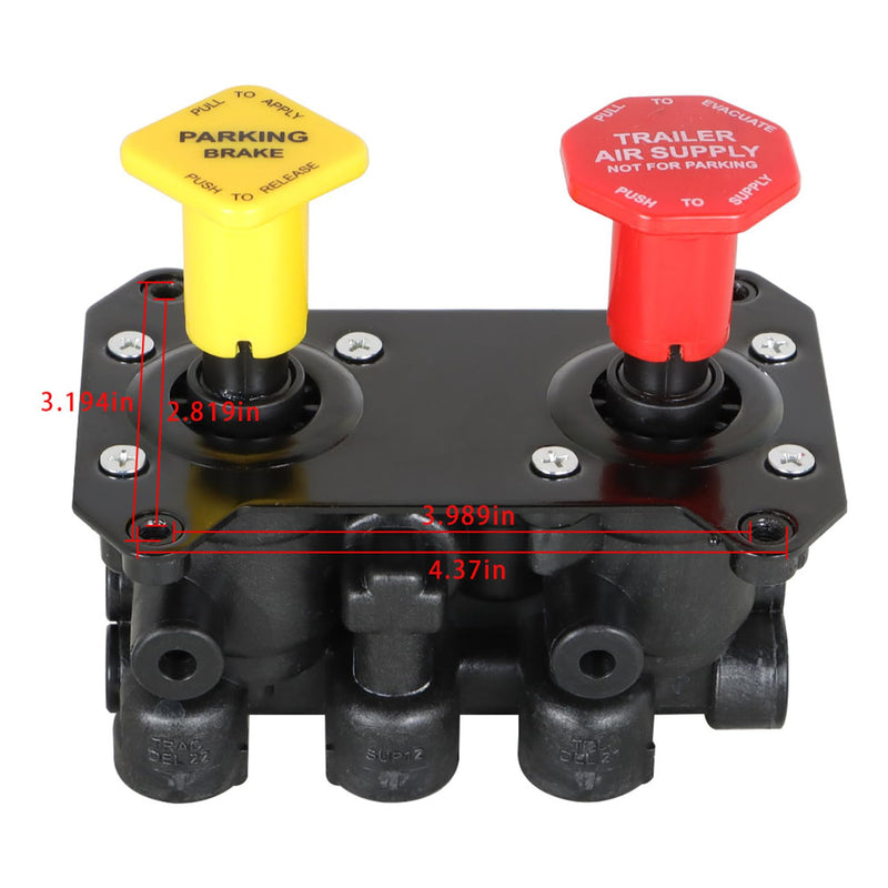 MV-3 Dash Control Brake Valve 800516 Replacement for Peterbilt And Western Star Trucks