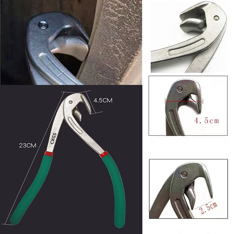 CXGS Paintless Dent Repair Kit Car Door Fender Edge Repair Tool Auto Body Pliers Heavy Duty Car Door Panel Fix Tool Portable Metal Crimp Vise Car Fender Panel Leaf Edge Pliers Repair Tools Green