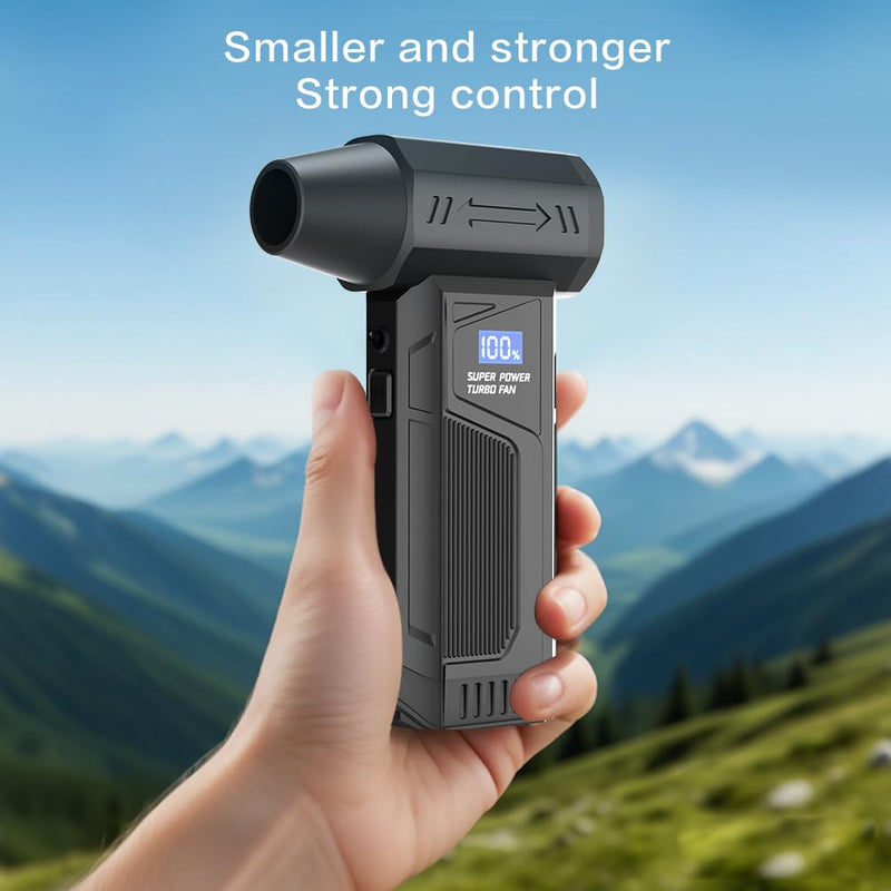 Completely Upgraded Compressed Air Duster-110000RPM Super Power | Rechargeable Durable Blower, 4-Gear Adjustable Dust Blower for Computer, Keyboard, Outdoor, House and Car