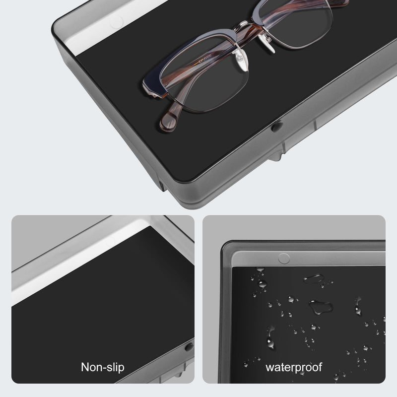 for Tesla Model Y Upgrade Behind Screen Storage Box Dashboard Hidden Organizer Tray Non-Slip Sunglass Card Holder for 2021-2023 Tesla Model 3 and 2021-2024 Model Y Accessories 2021-2023 Model3&2021-2024 ModelY(Upper)
