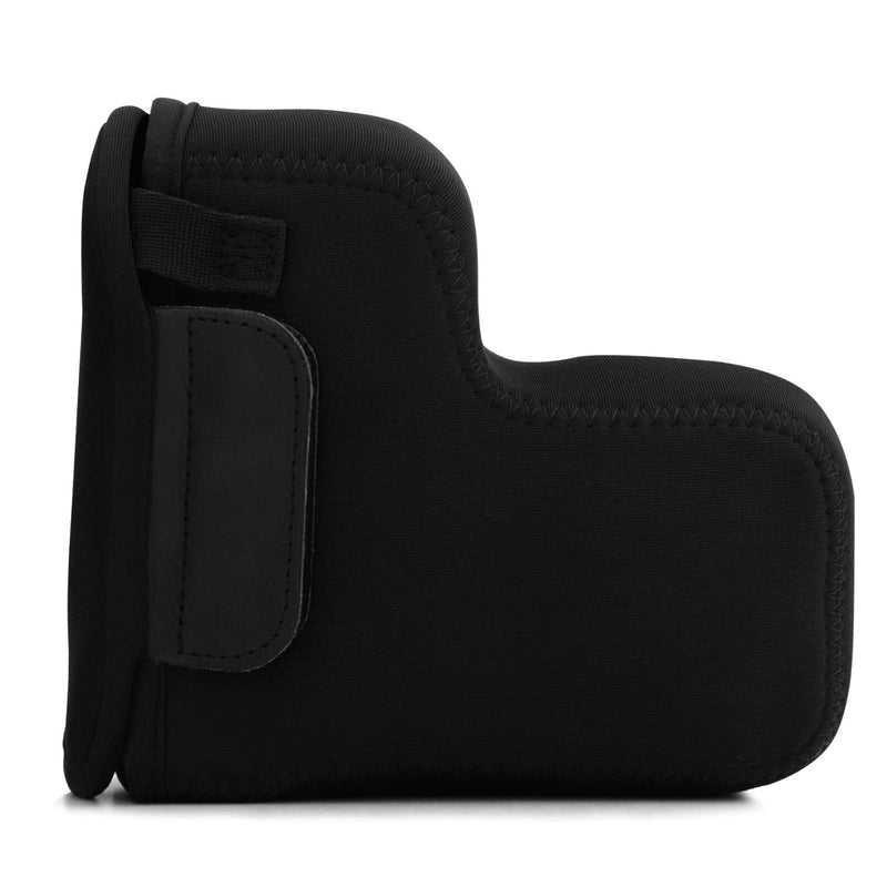 MegaGear Ultra Light Neoprene Camera Case Compatible with Sony Alpha A6600, Black (18-135mm) (MG1866), PU Leather One Size